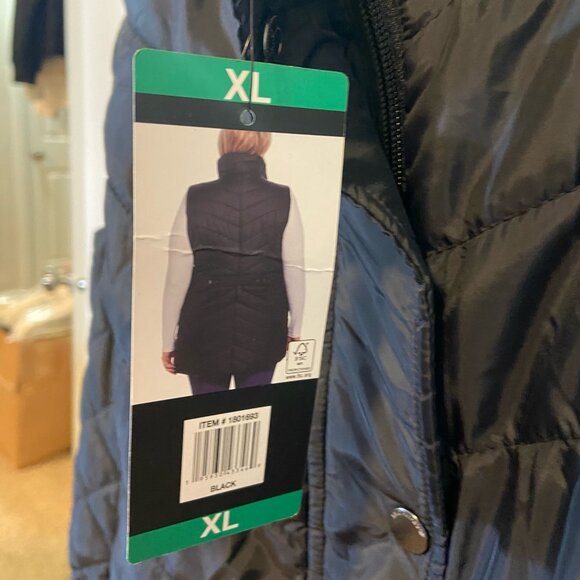 Weatherproof Women’s Quilted Puffer Vest – Black – XL – NWT - Picture 3 of 9